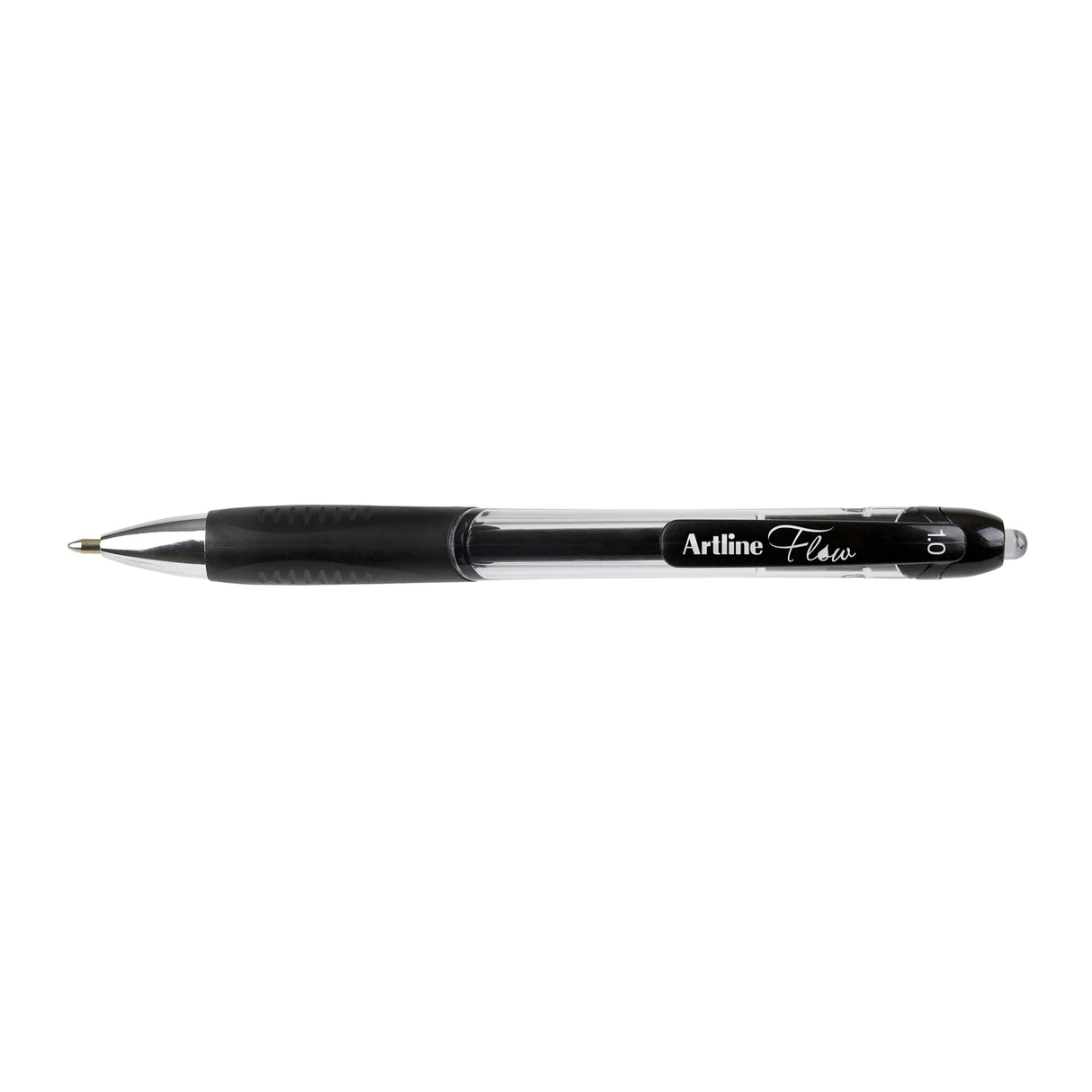 Artline Flow Retractable Ballpoint Pen Black Pack of 12 - Zart