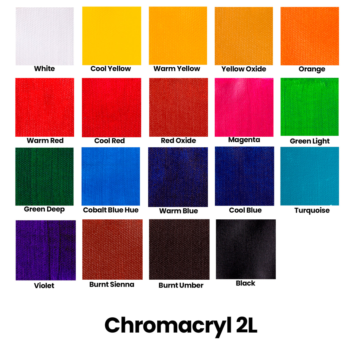 Chromacryl Acrylic Paint 2L Bottles