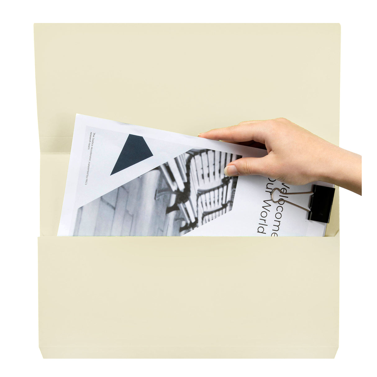 Foolscap Document Wallets Buff Manilla Board Pack of 10 - Zart