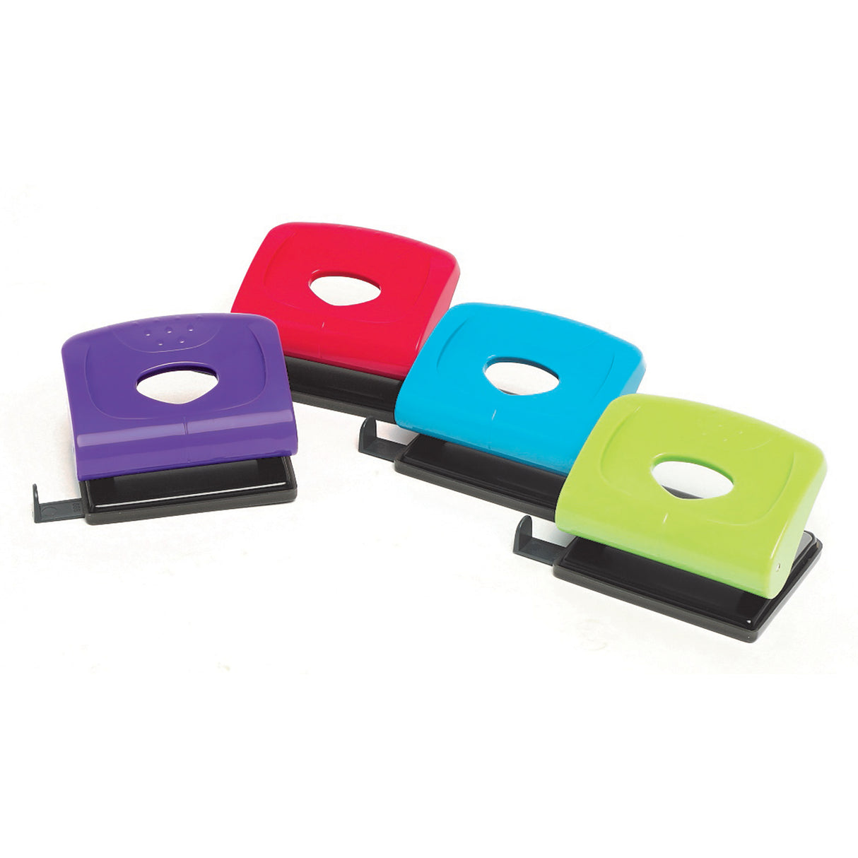Marbig 2 Hole Plastic Punch Asst Colours - Zart