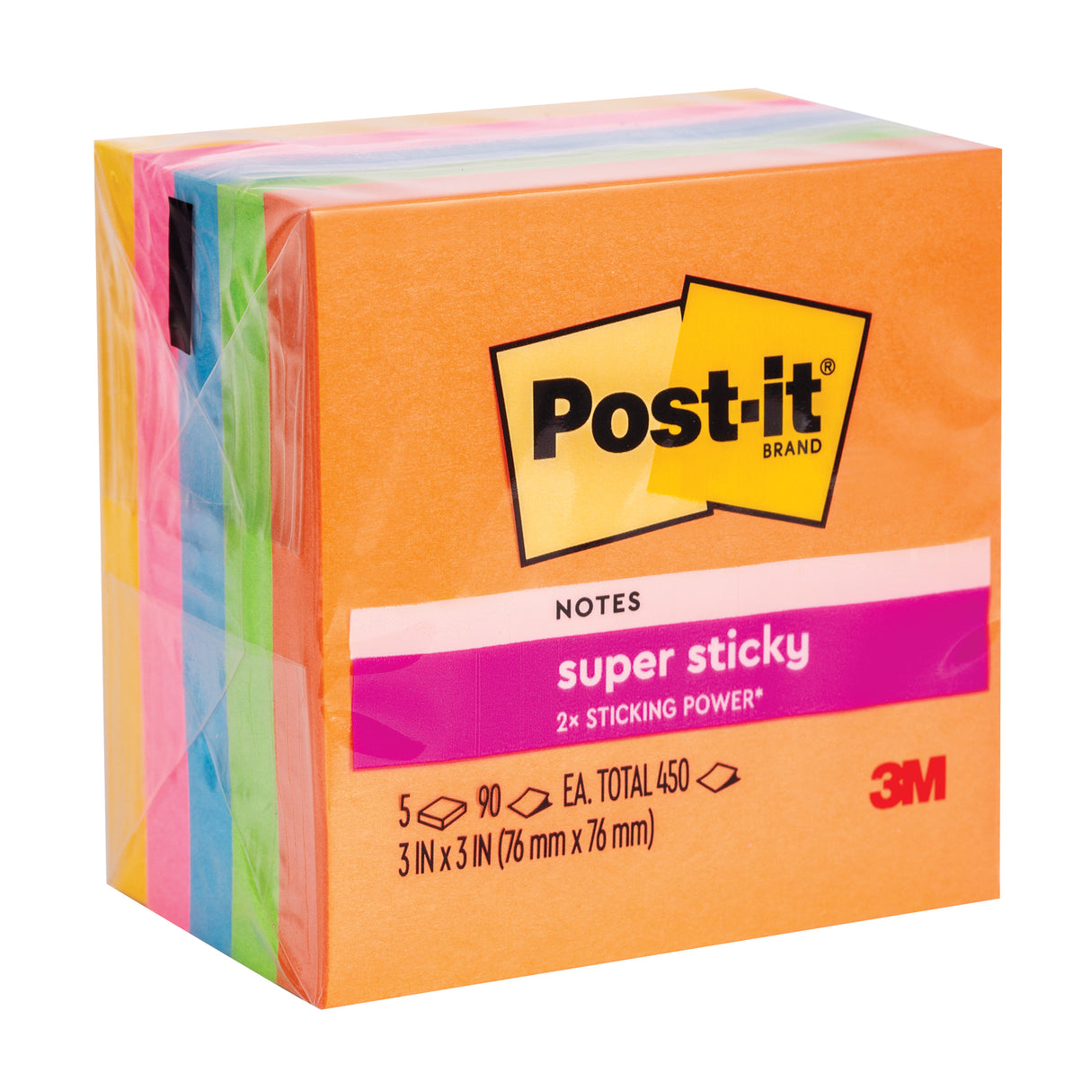Post-it Notes Super Sticky Pack of 5 - Zart