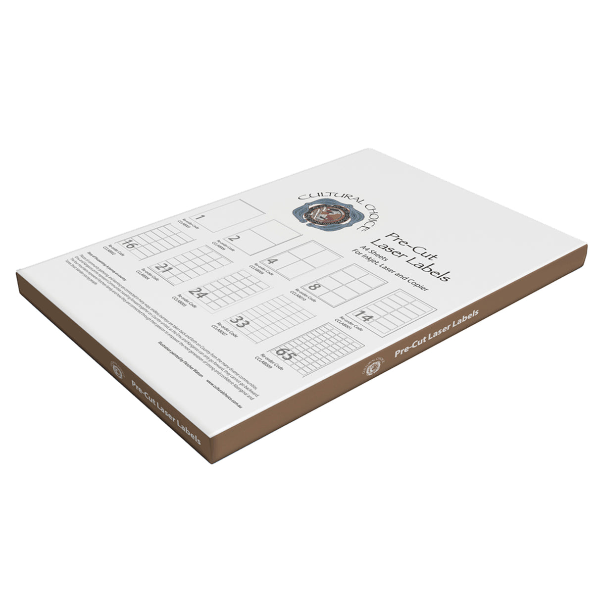 Cultural Choice Multi Purpose Labels Pack of 100 A4 sheets - Zart