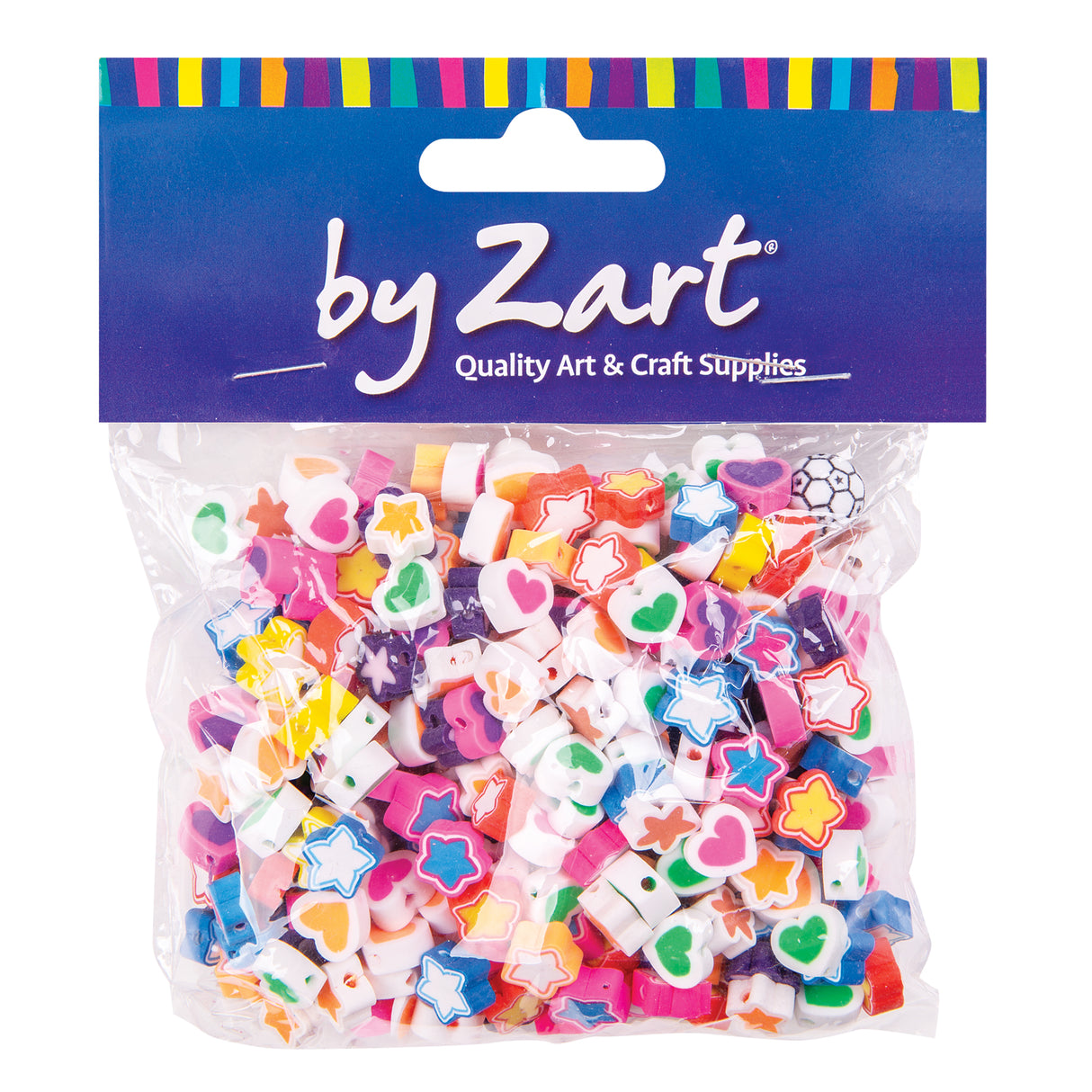 Beads Hearts and Stars Mix 100g - Zart