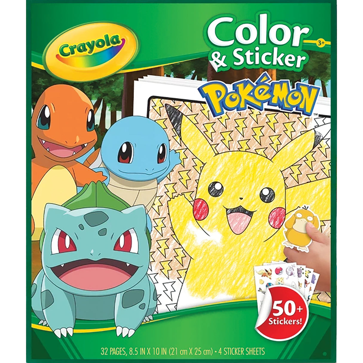 Crayola Colour & Sticker Book - Pokémon - Zart