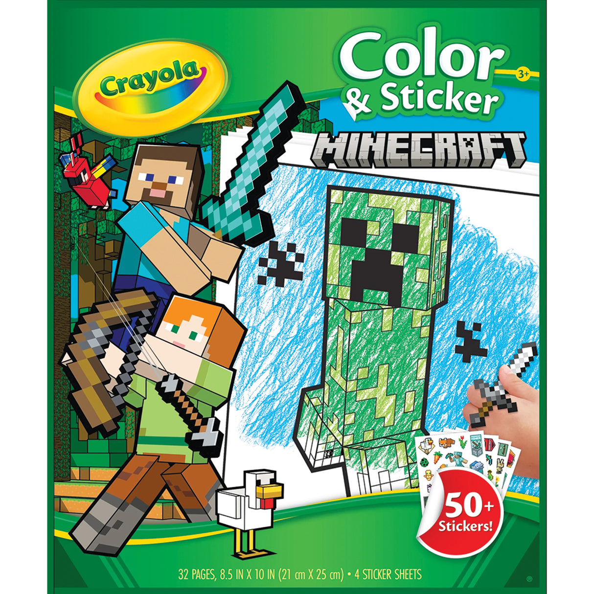 Crayola Color & Sticker Book - Minecraft - Zart