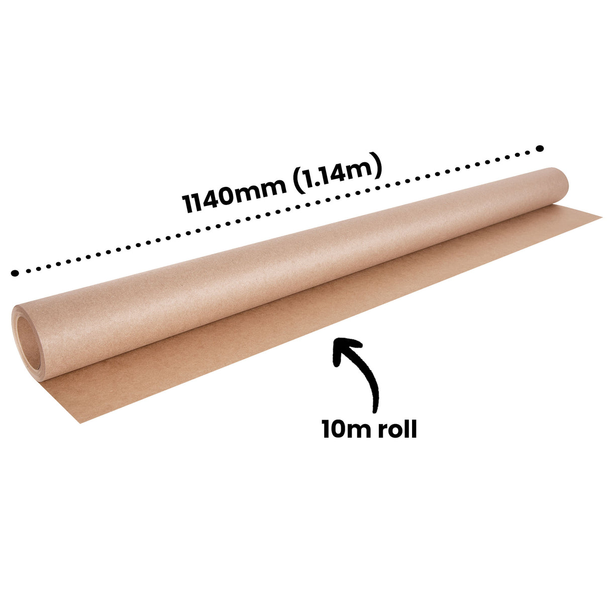 Brown Kraft Card 225gsm Roll - Zart