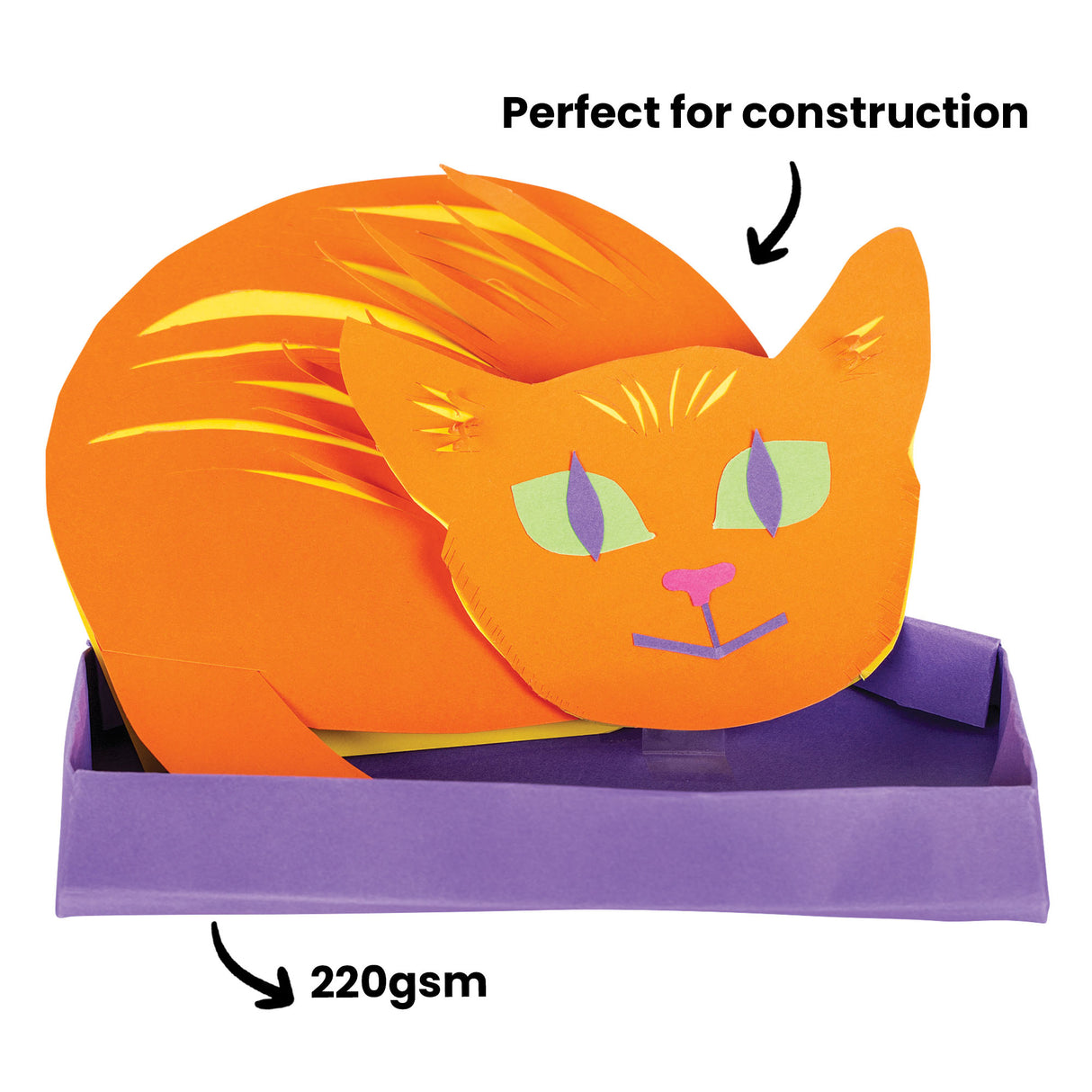 Coloured Cardboard By Zart 220gsm Pack of 100 - Zart