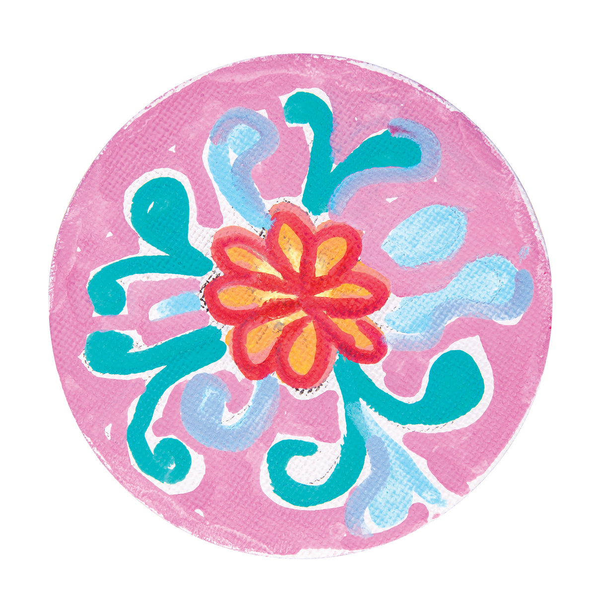 Magnetic Canvas Board Round Pack of 4 - Zart