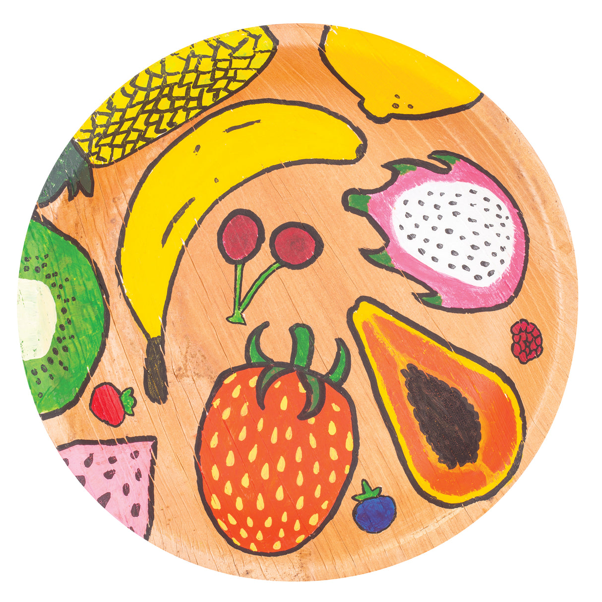 Palm Leaf Plate Round 18cm 25s