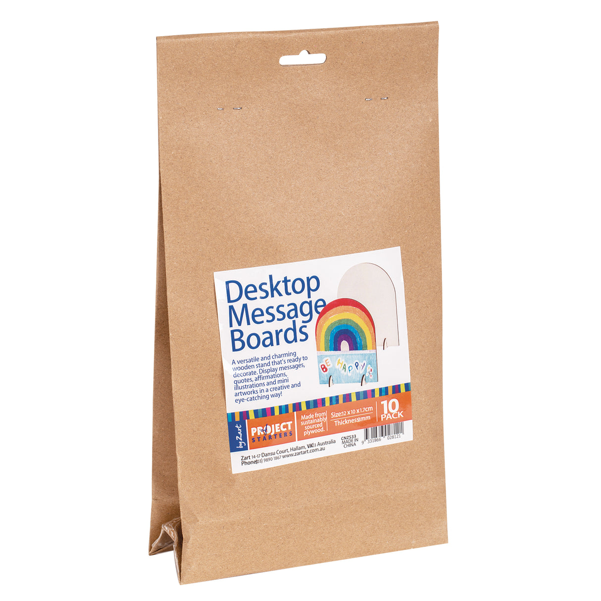 Desktop Message Boards Pack of 10 - Zart