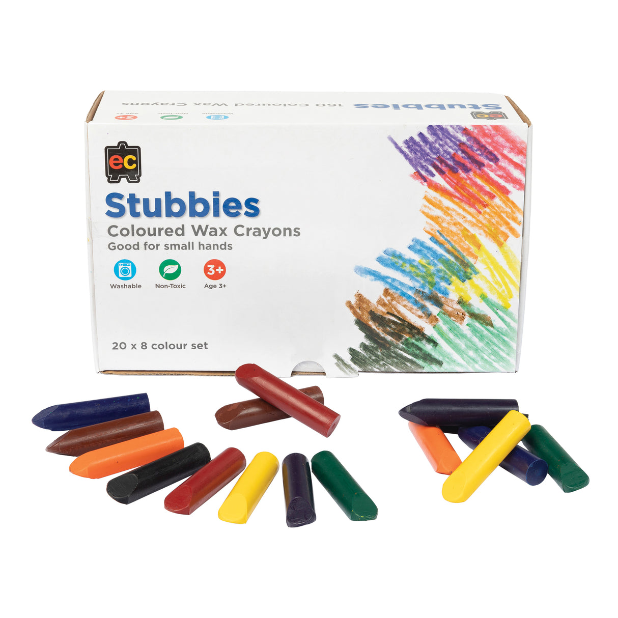 EC Stubbie Crayons Classpack of 160 - Zart
