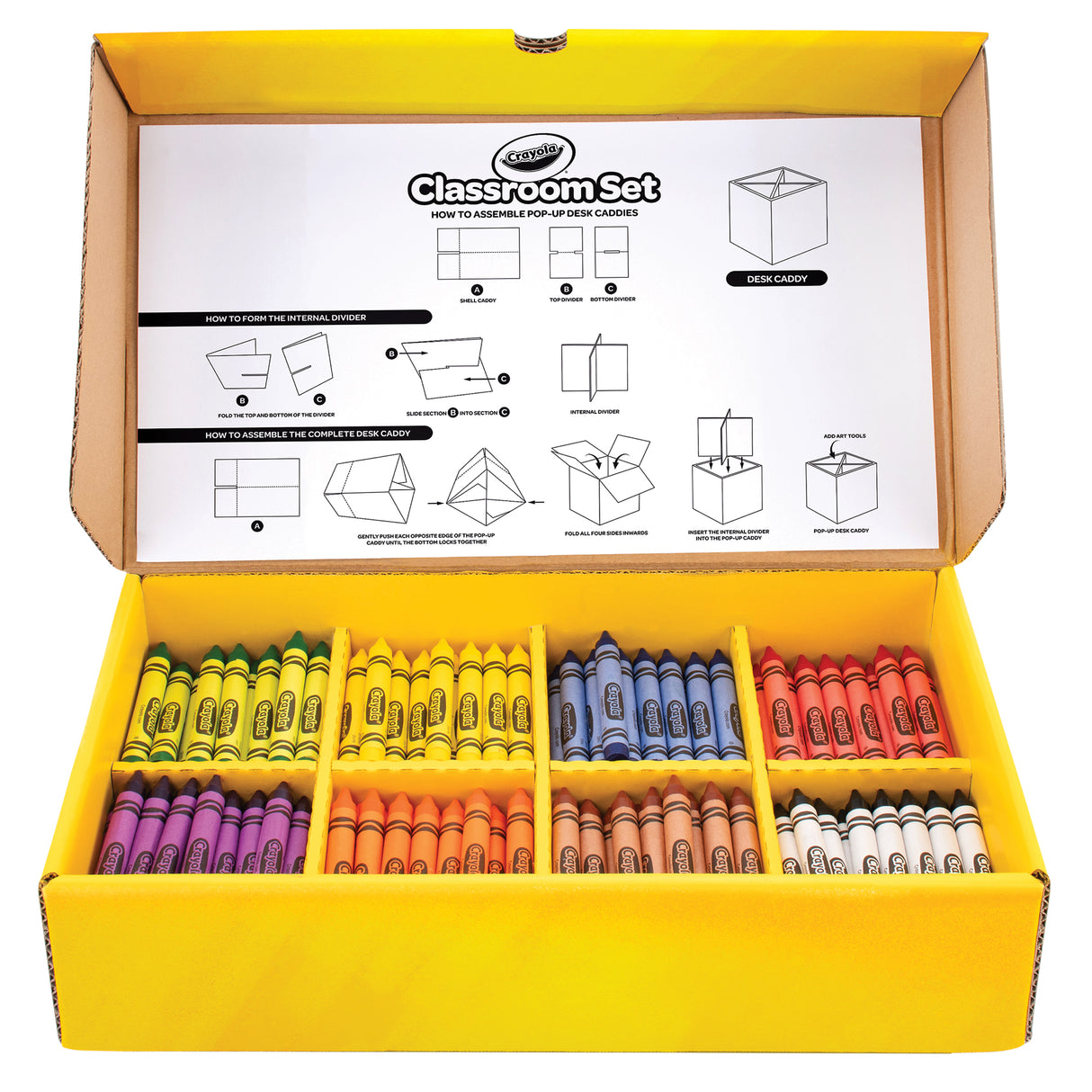 Crayola Crayon with Desk Caddies Classpack of 240 - Zart