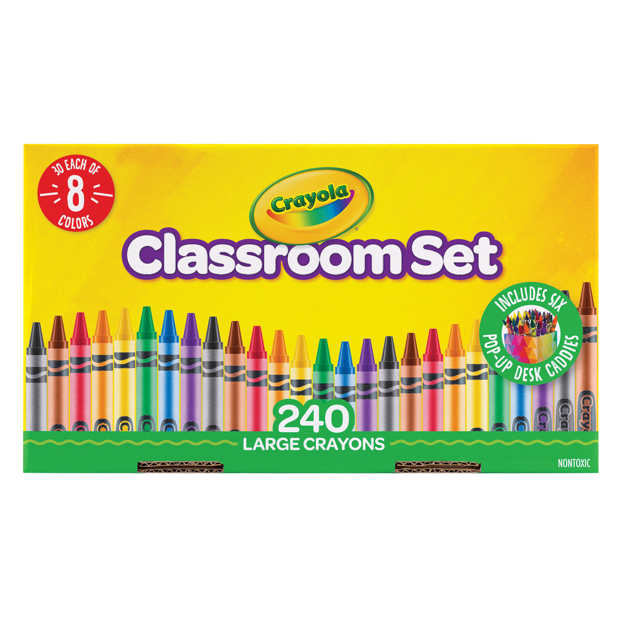 Crayola Crayon with Desk Caddies Classpack of 240 - Zart