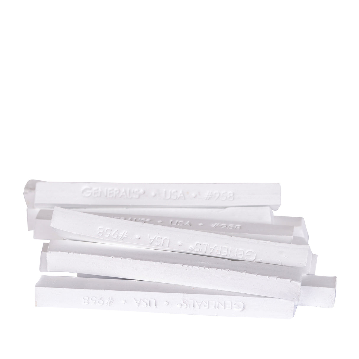 Generals Compressed Charcoal White Pack of 12 - Zart