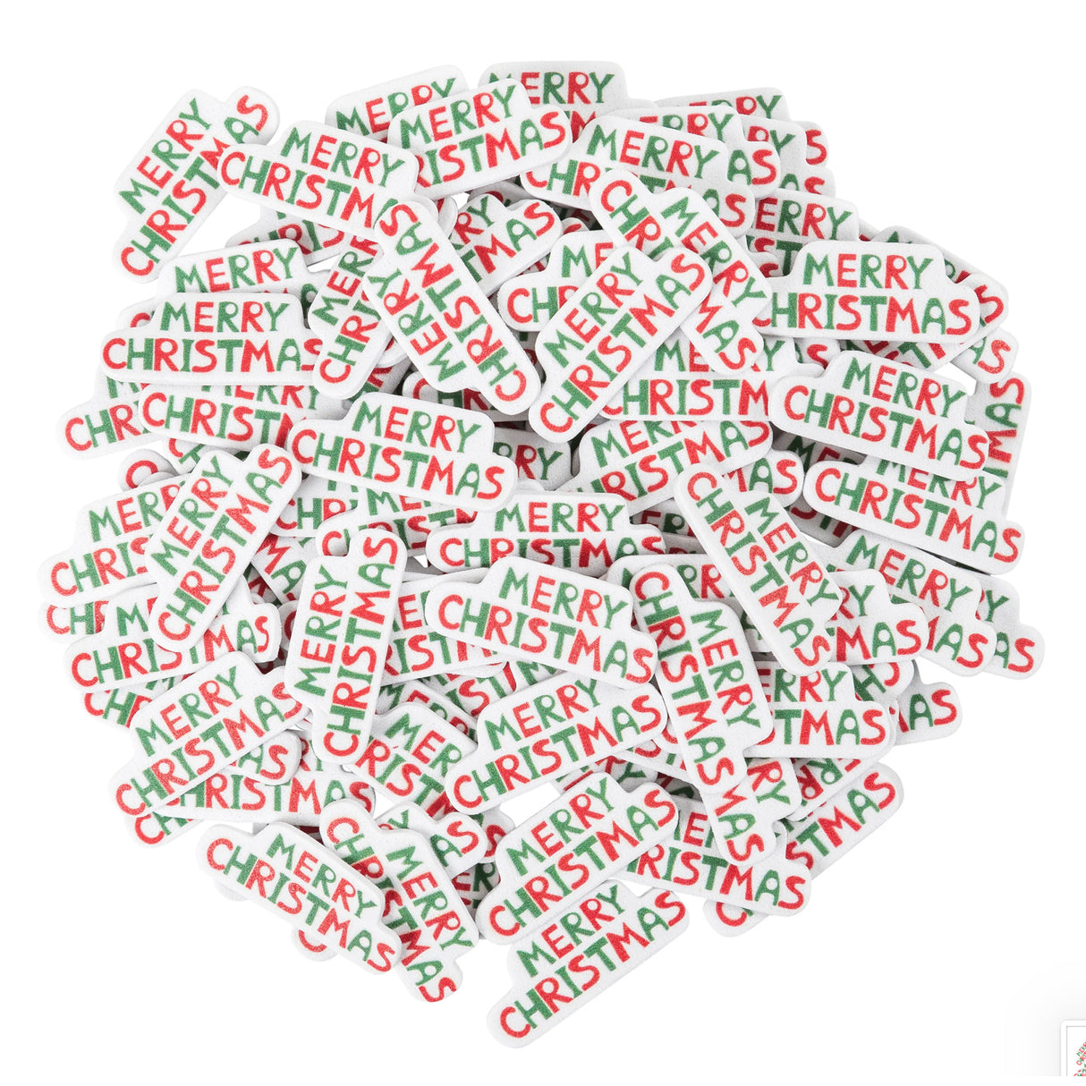 Merry Christmas EVA Foam Stickers Pack of 100 - Zart