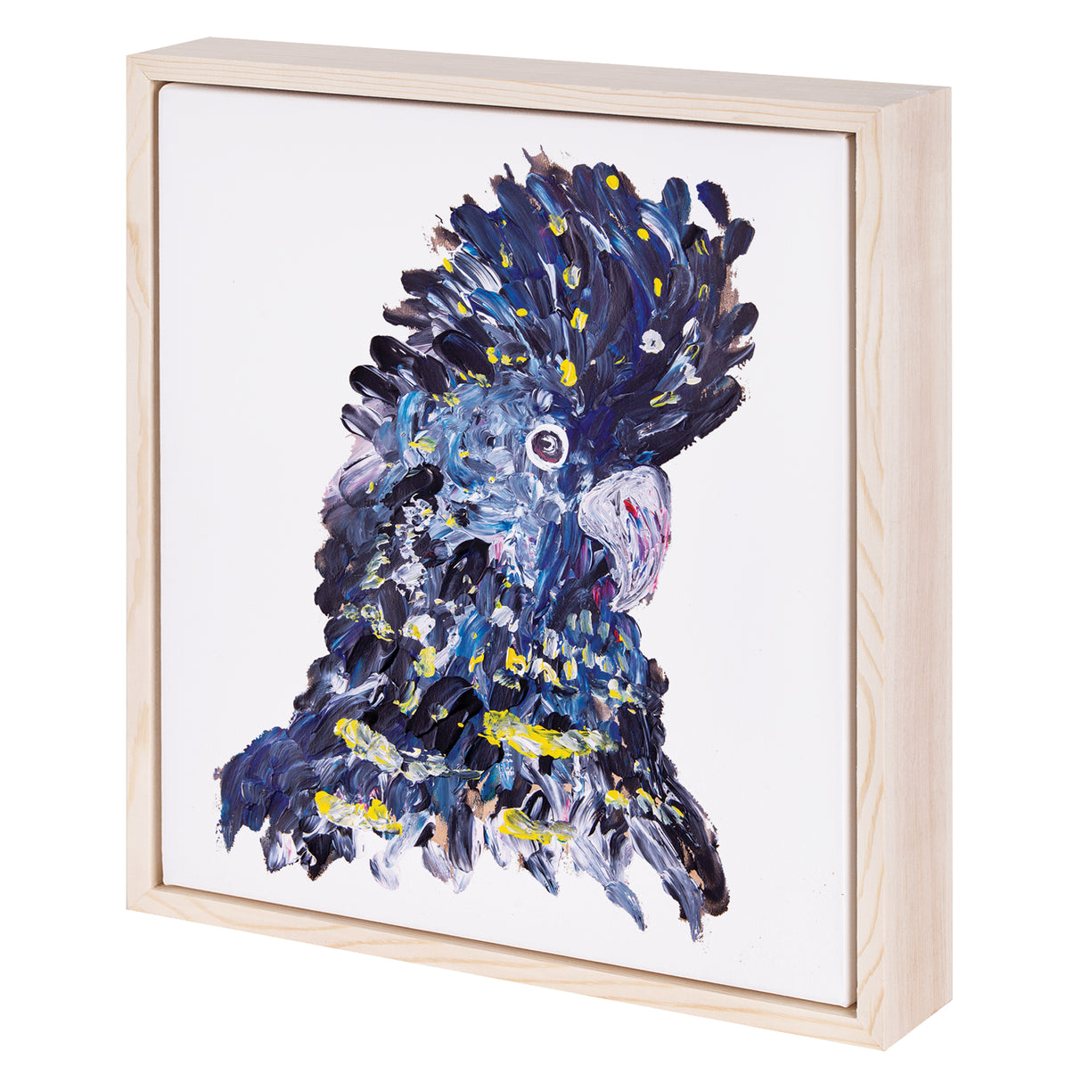 Floating Wooden Box Watercolour Canvas 20.3 x 20.3cm