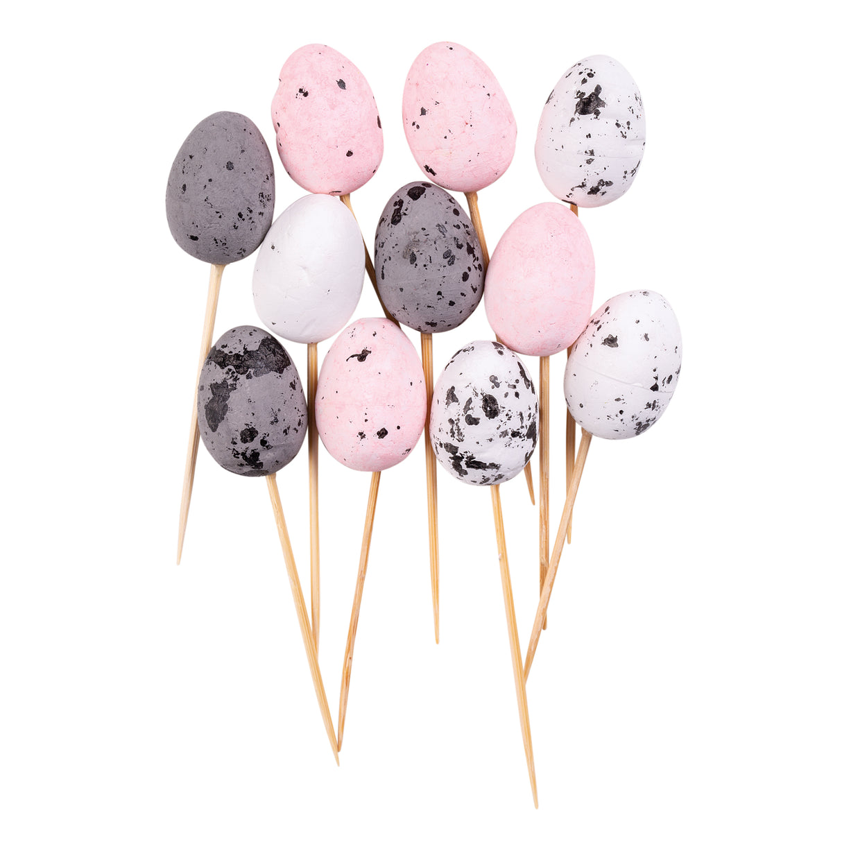 Decorative Eggs on Skewers 10cm Pack of 12 - Zart