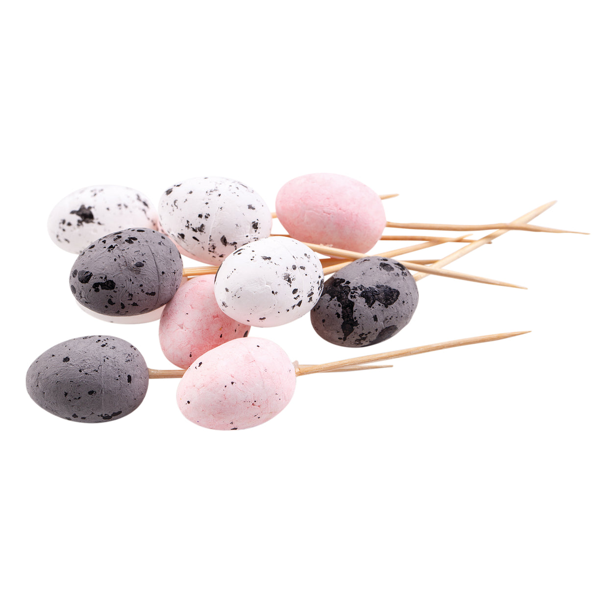 Decorative Eggs on Skewers 10cm Pack of 12 - Zart