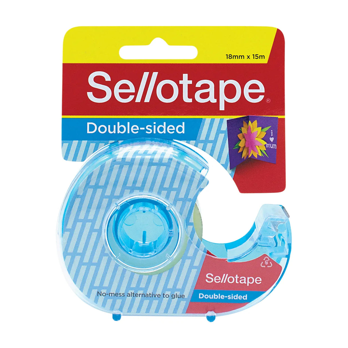 Sellotape Double Sided Sticky Tape in Dispenser 18mm x 15m - Zart