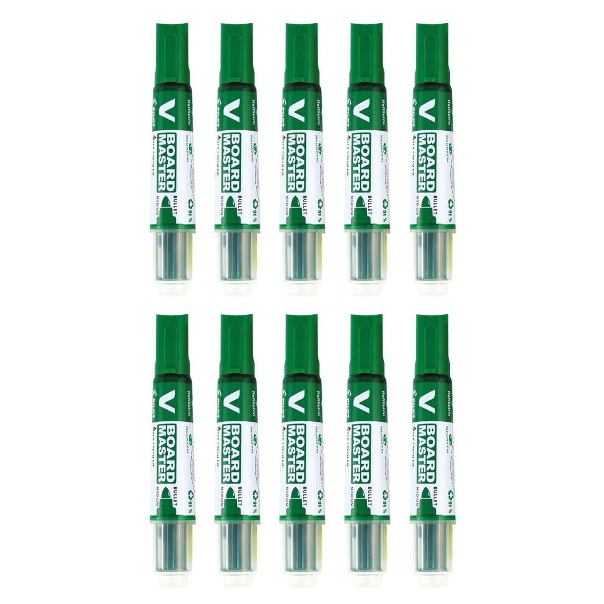 Pilot BegreeN V Board Master Whiteboard Marker 0.9mm Bullet Pack of 10 - Zart