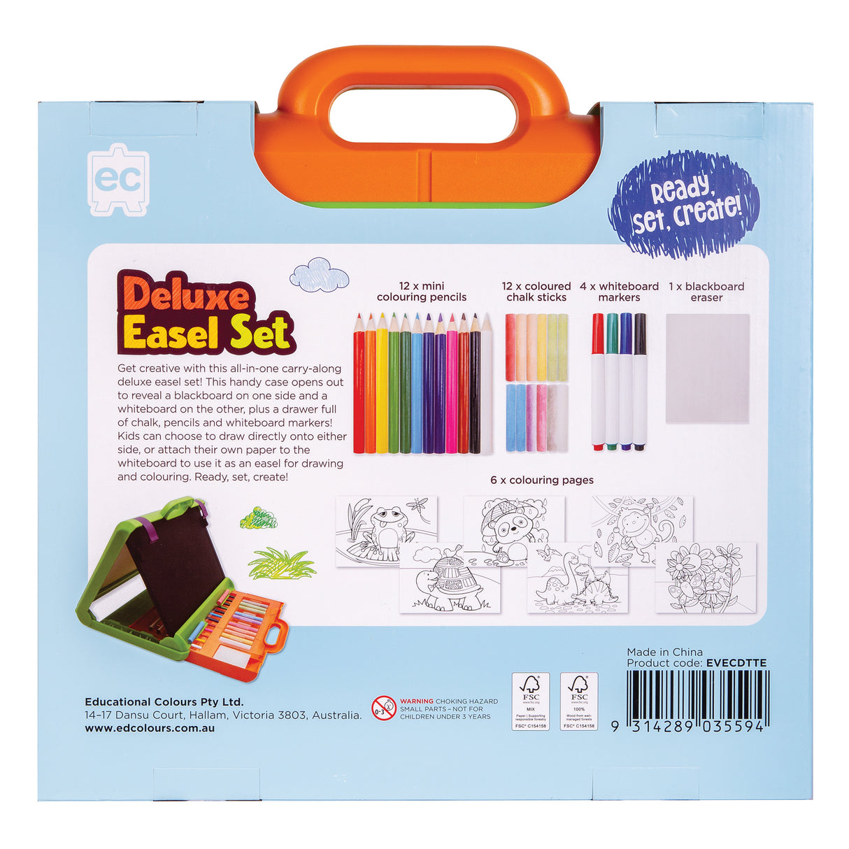 EC Deluxe Drawing Easel Set - Zart