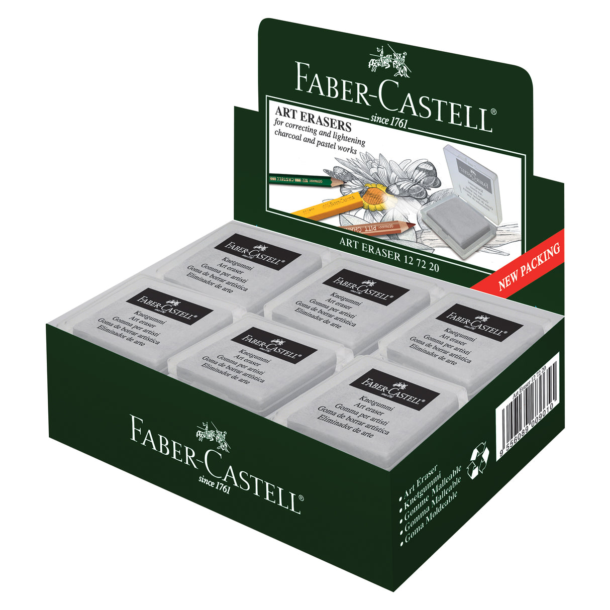 Faber-Castell Kneadable Erasers Pack of 18 - Zart