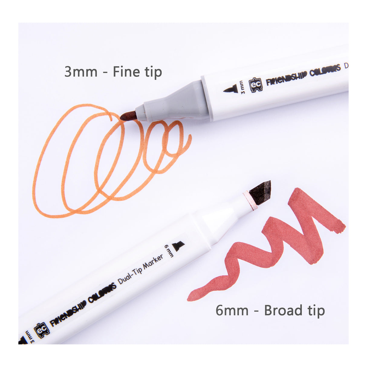 Friendship Colours Dual-Tip Markers Pack of 12 - Zart