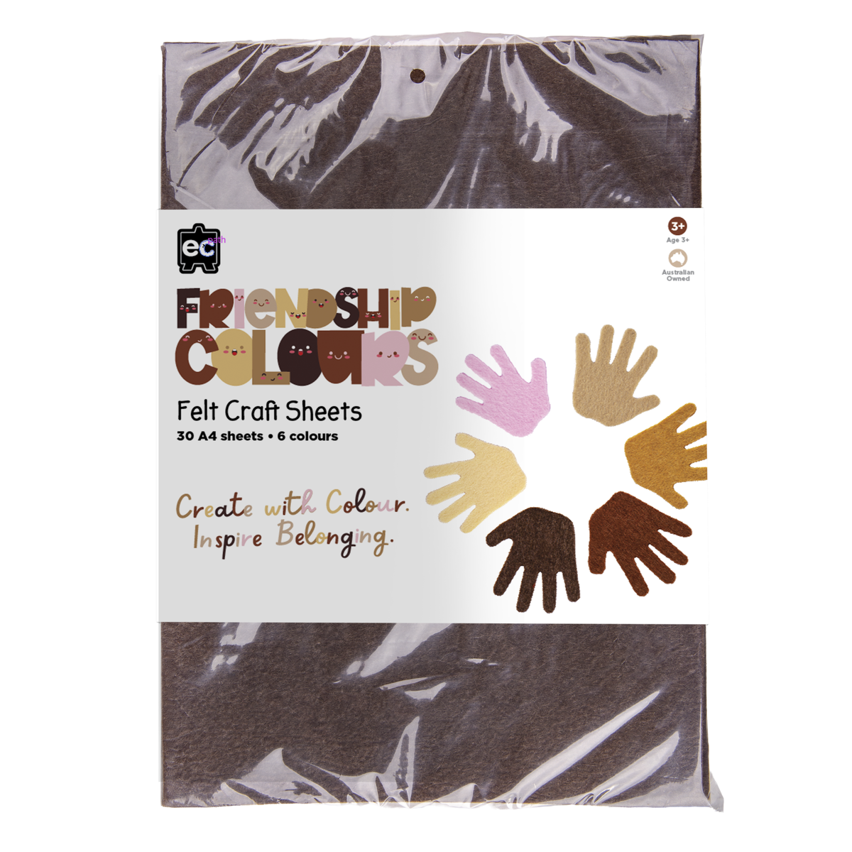 Friendship Colour Felt Sheets Pack of 30