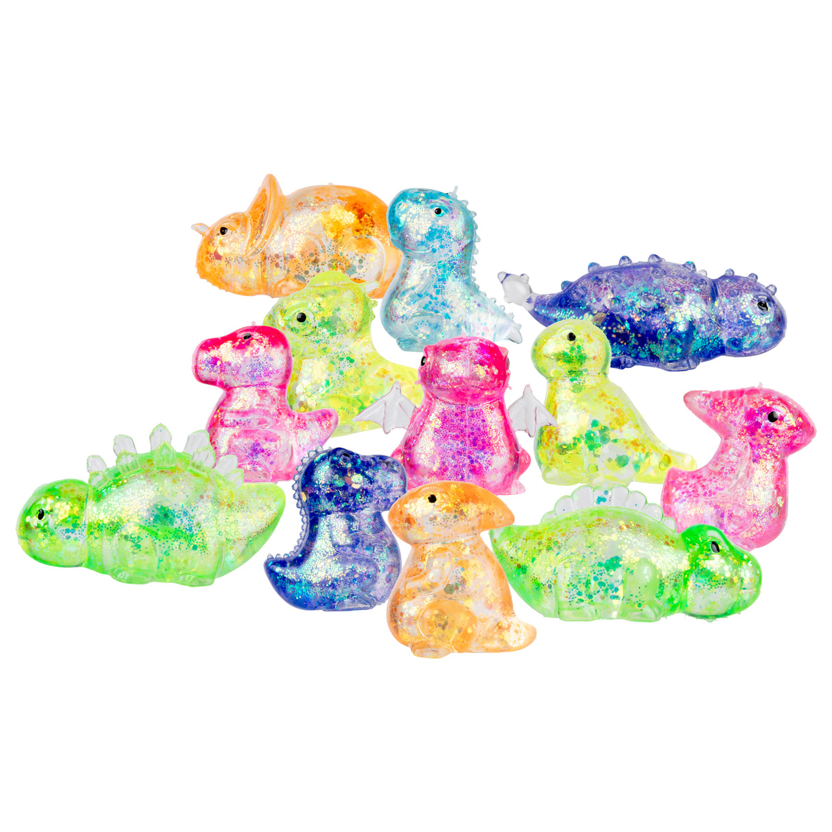 Sensory Sprouts Squeeze Glitter Shapes Pack of 12 - Zart