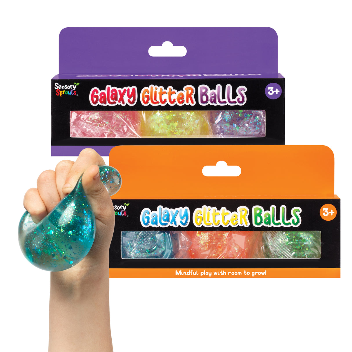Sensory Sprouts Galaxy Glitter Balls - Zart