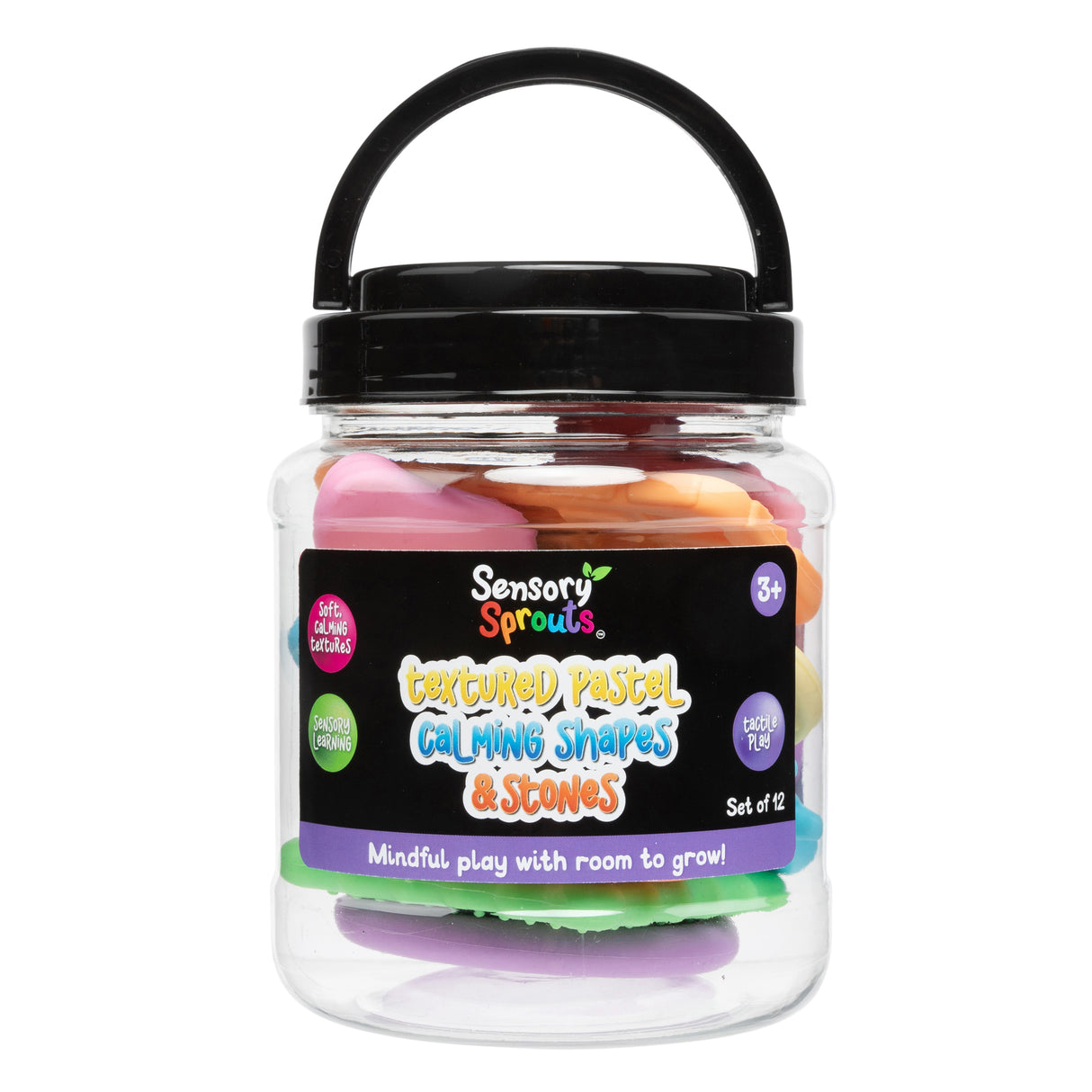 Sensory Sprouts Textured Calming Shapes & Stones Set of 12 - Zart