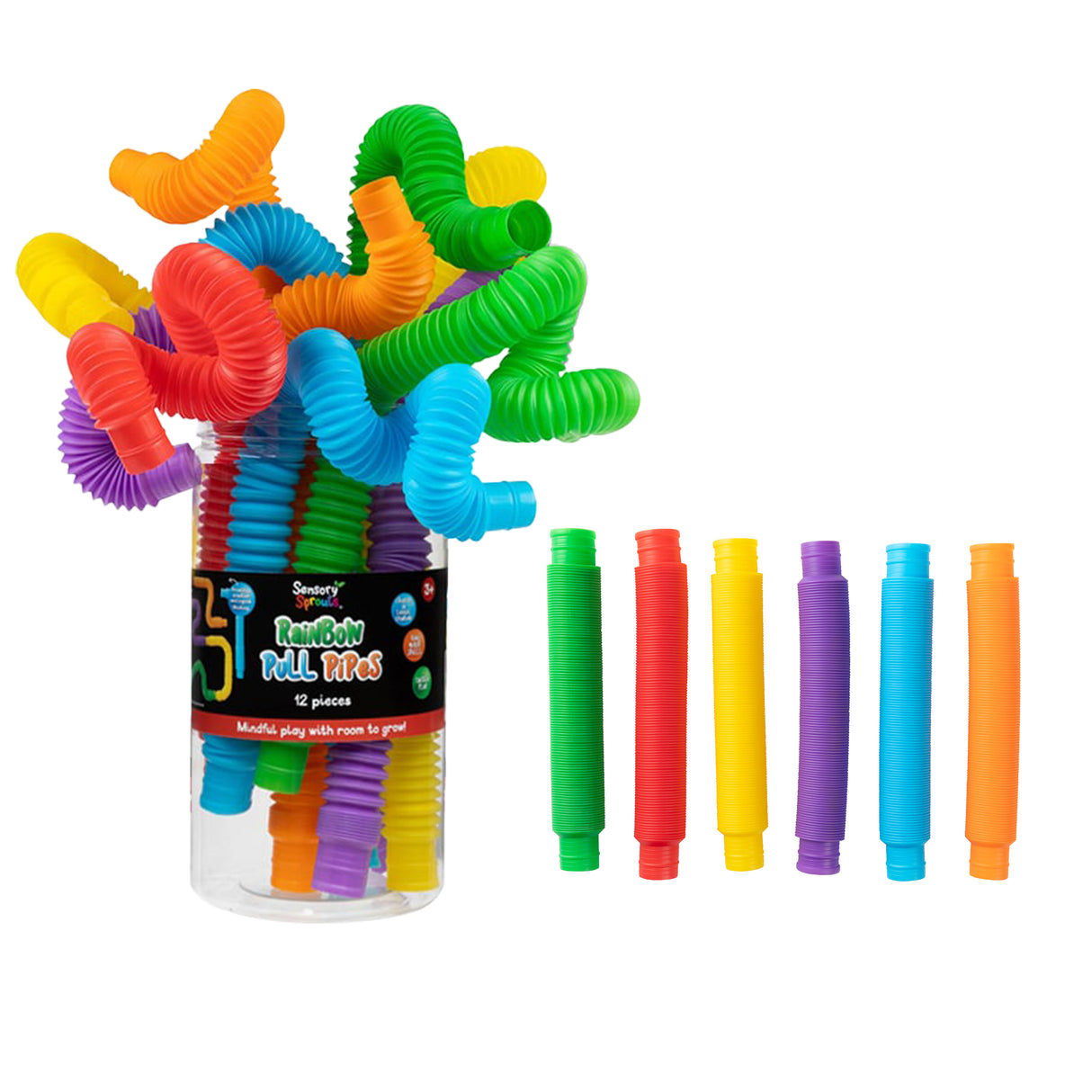 Rainbow Pull Pipes Jar of 12 - Zart