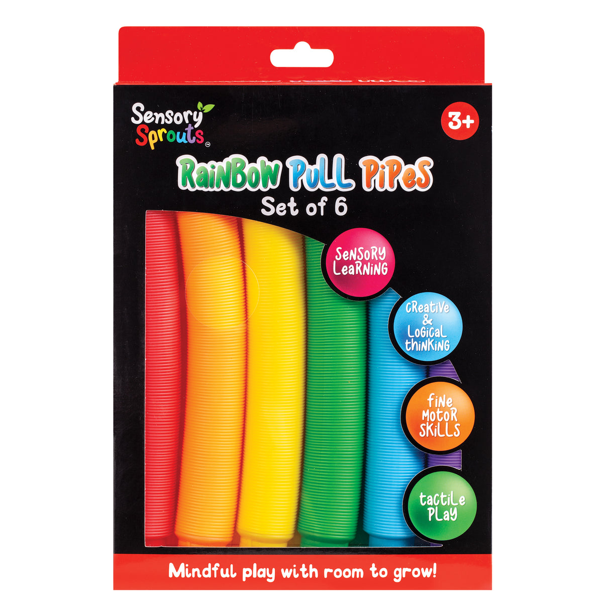 Sensory Sprouts Rainbow Pull Pipes - Zart