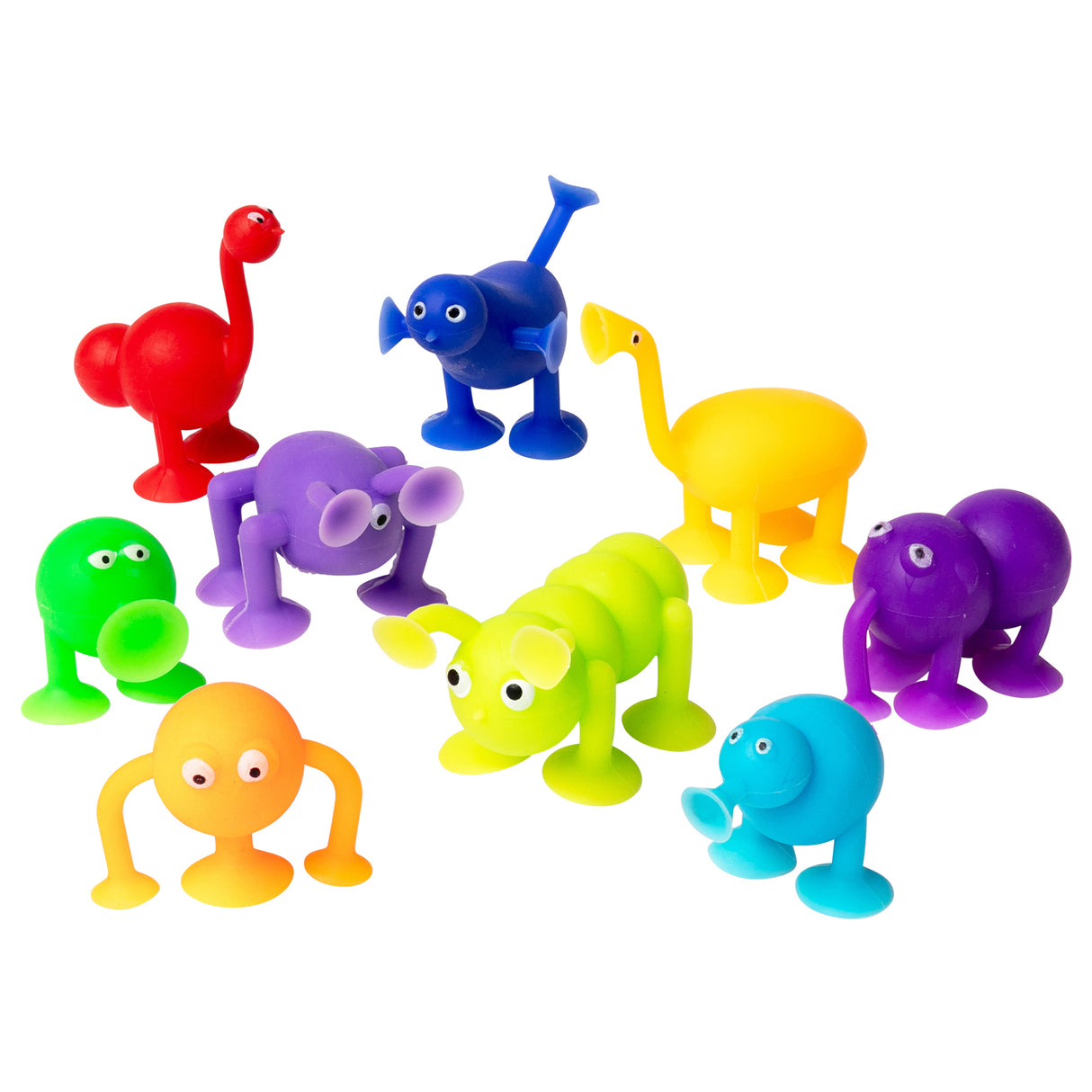 Sensory Sprouts Suction Monsters Pack of 9 - Zart