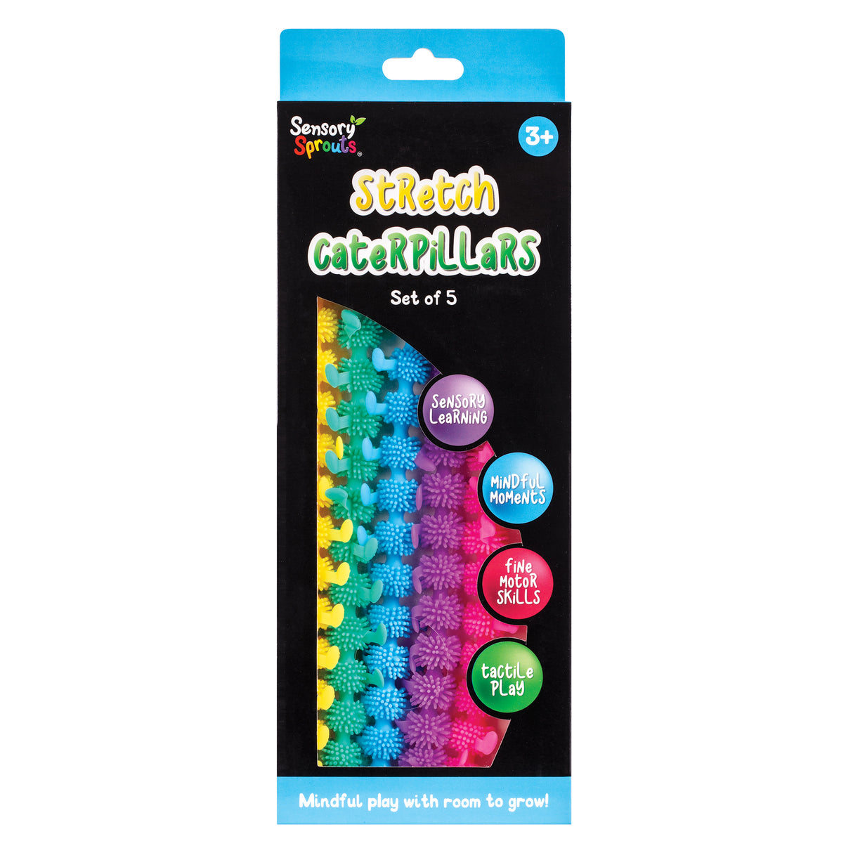Sensory Sprouts Stretch Caterpillars Pack of 5 - Zart