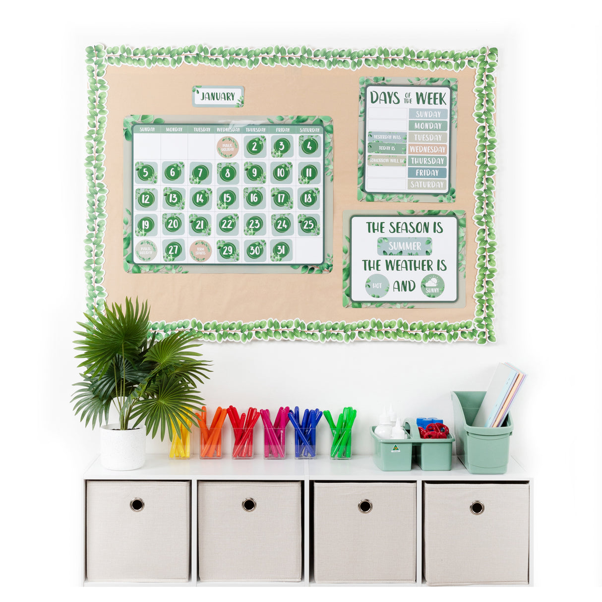 Calendar Bulletin Board Set - Zart