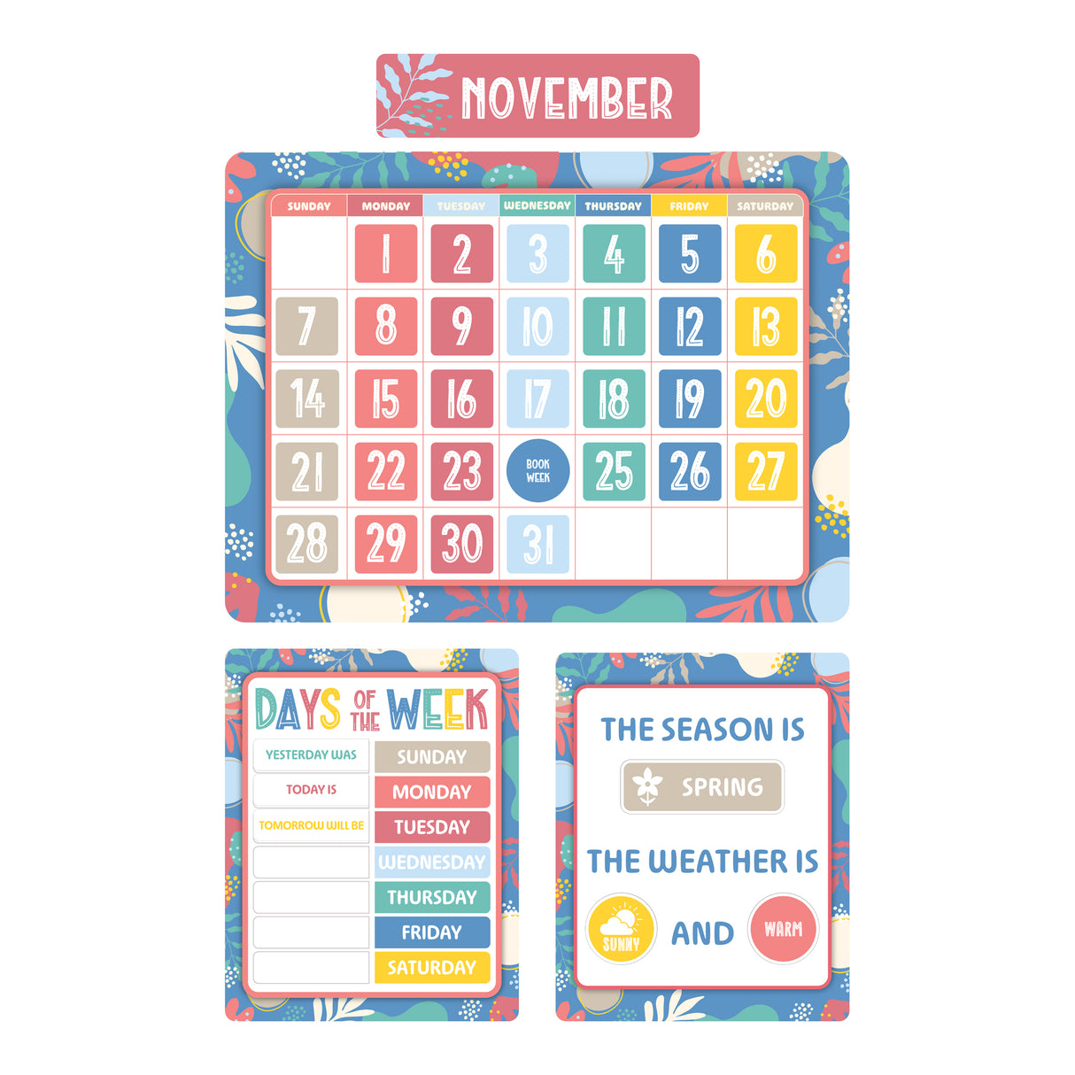 Calendar Bulletin Board Set - Zart