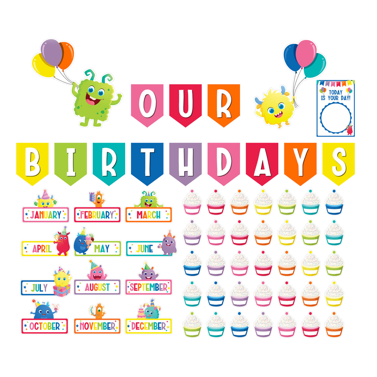 Birthday Bulletin Board Set - Zart