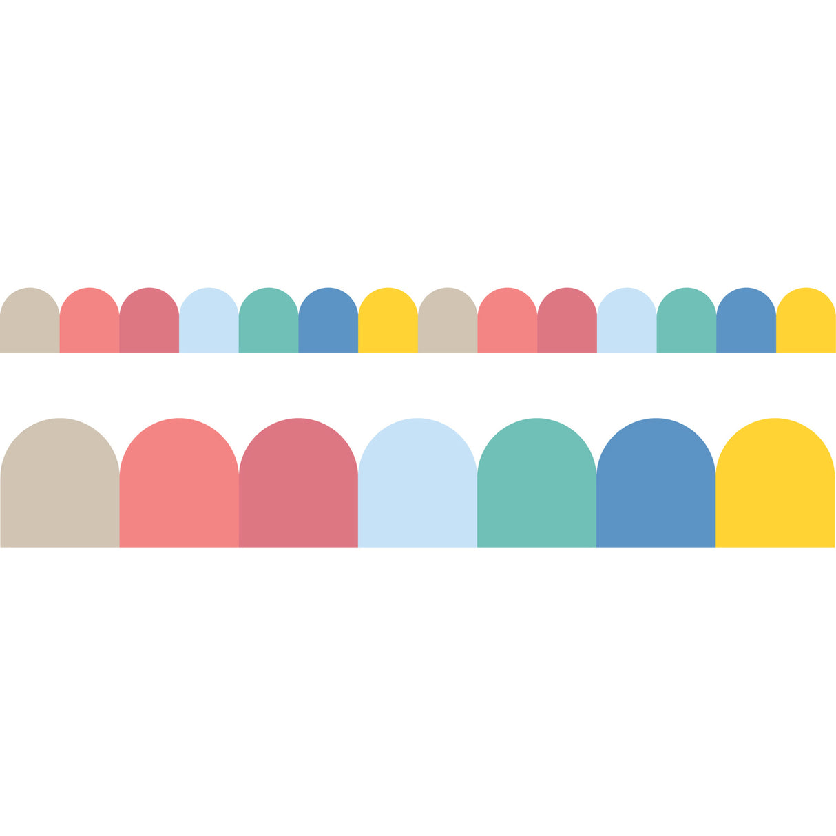 Scallop Border 90cm x 7cm Pack of 12 - Zart