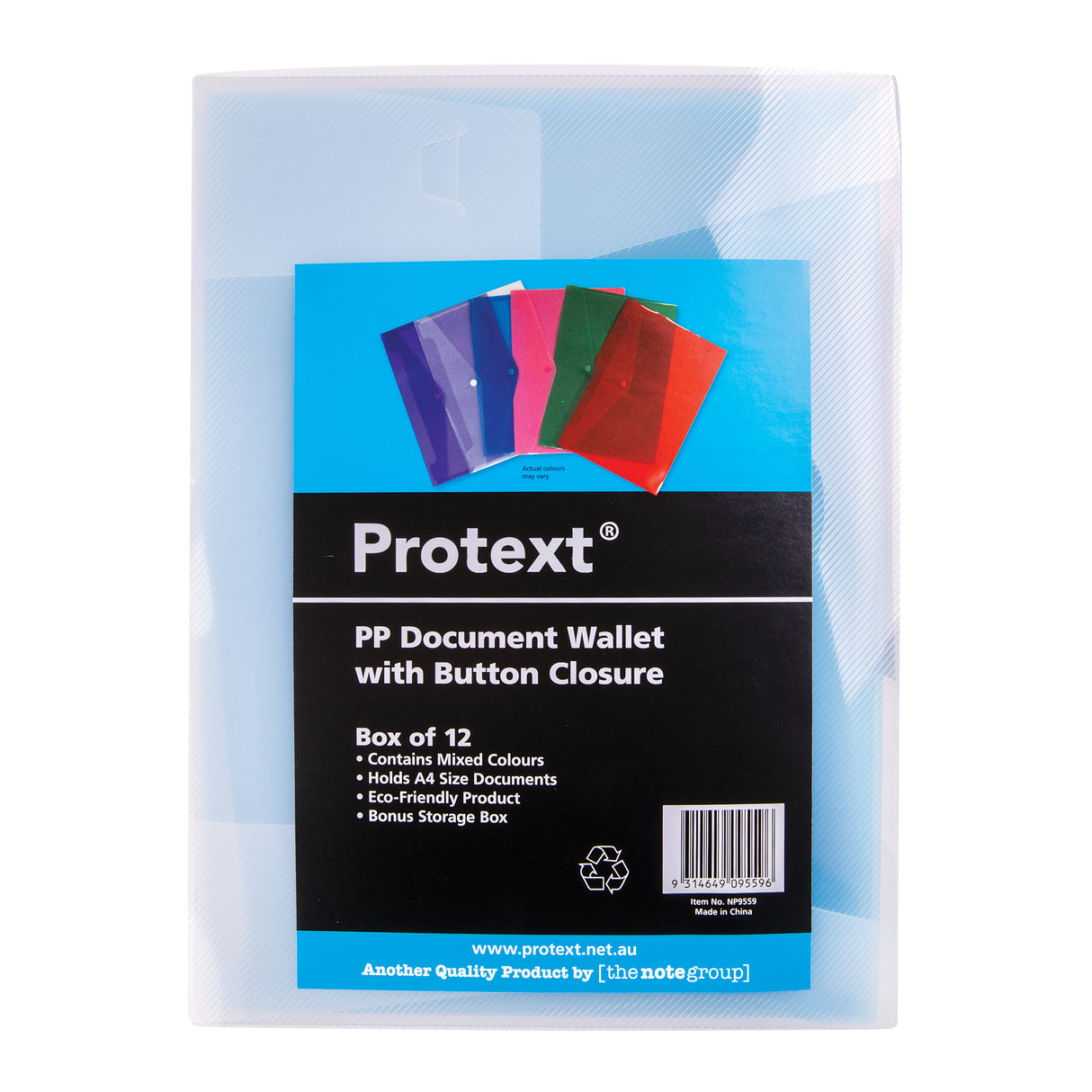 Document Wallet Coloured A4 Pack of 12 - Zart