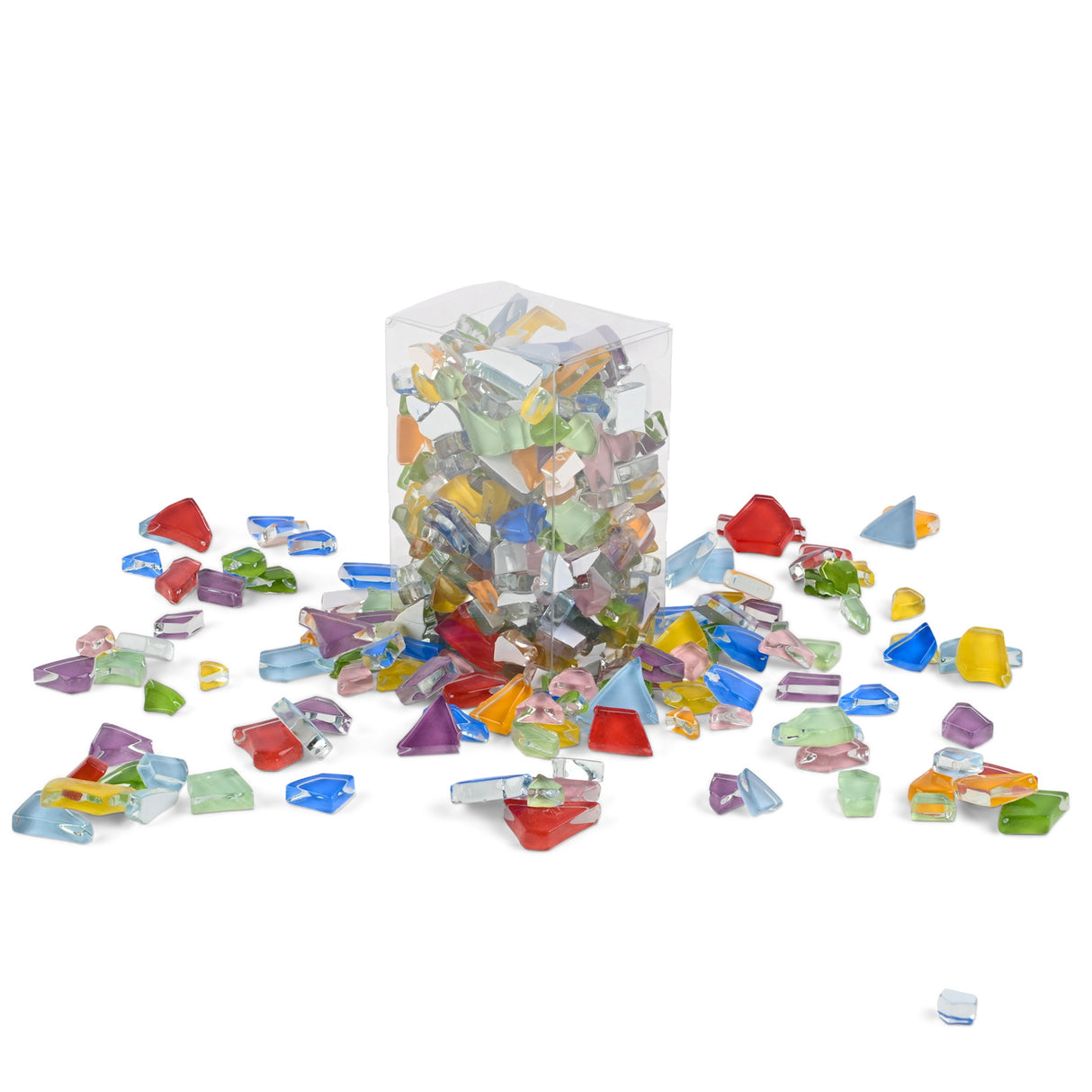 Crackled Coloured Glass Mosaic Tiles 500g - Zart