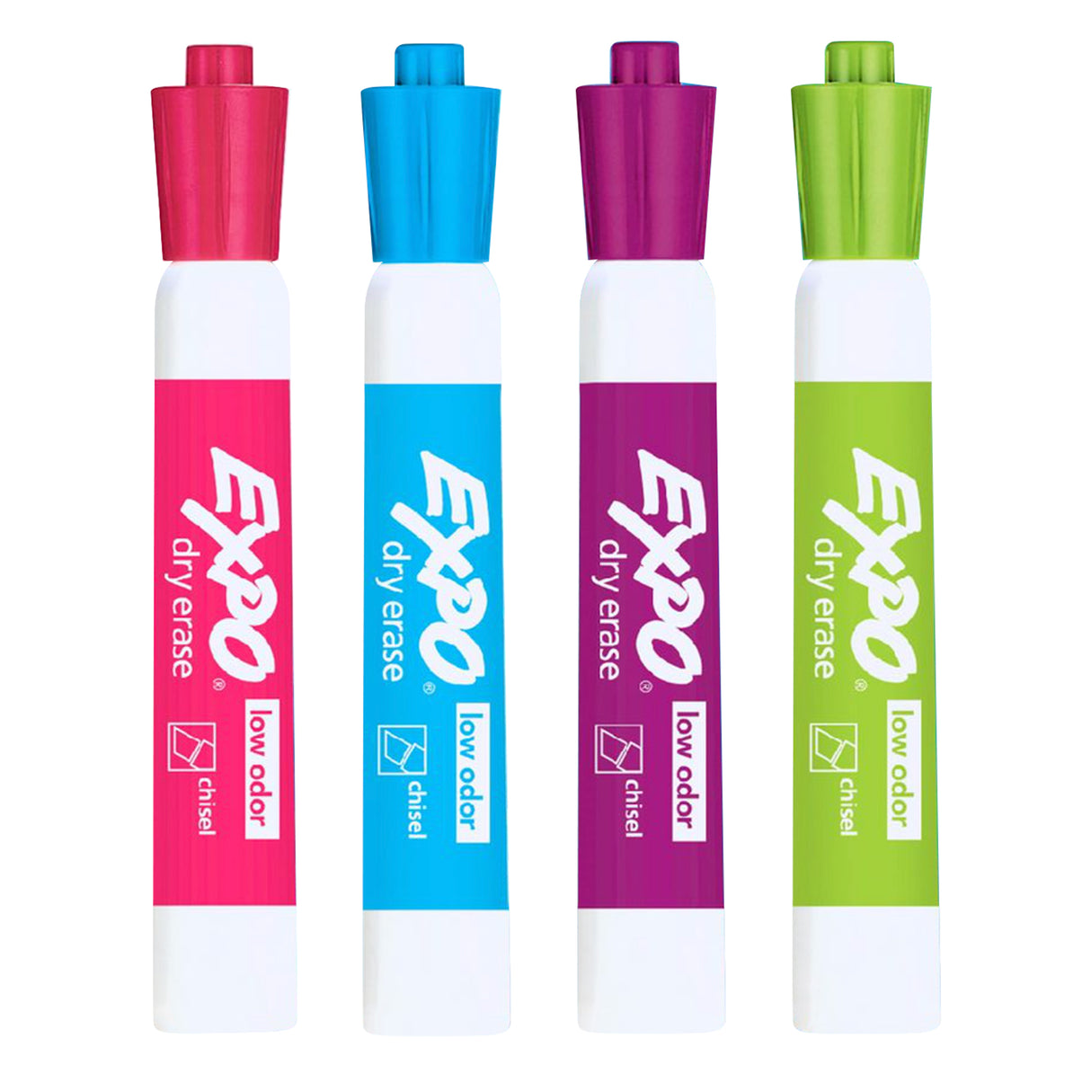 Expo Whiteboard Markers Asst Colours - Pack of 4 - Zart