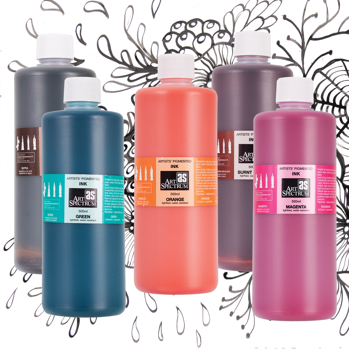 Art Spectrum Pigmented Ink Bottle 500mL - Zart