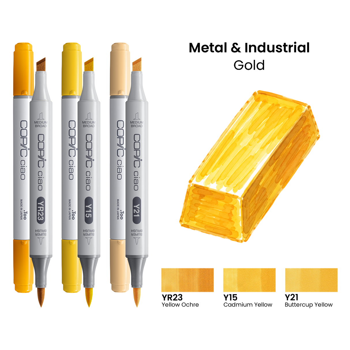Copic Ciao Set Metals & Industrial - Gold