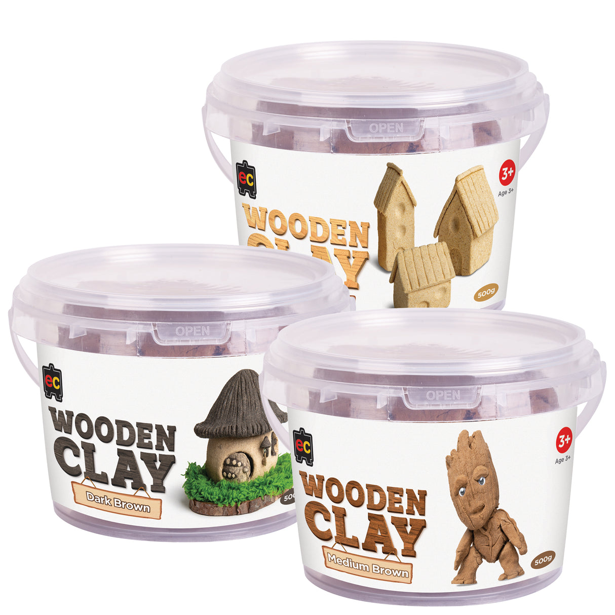 EC Wooden Clay 500g - Zart