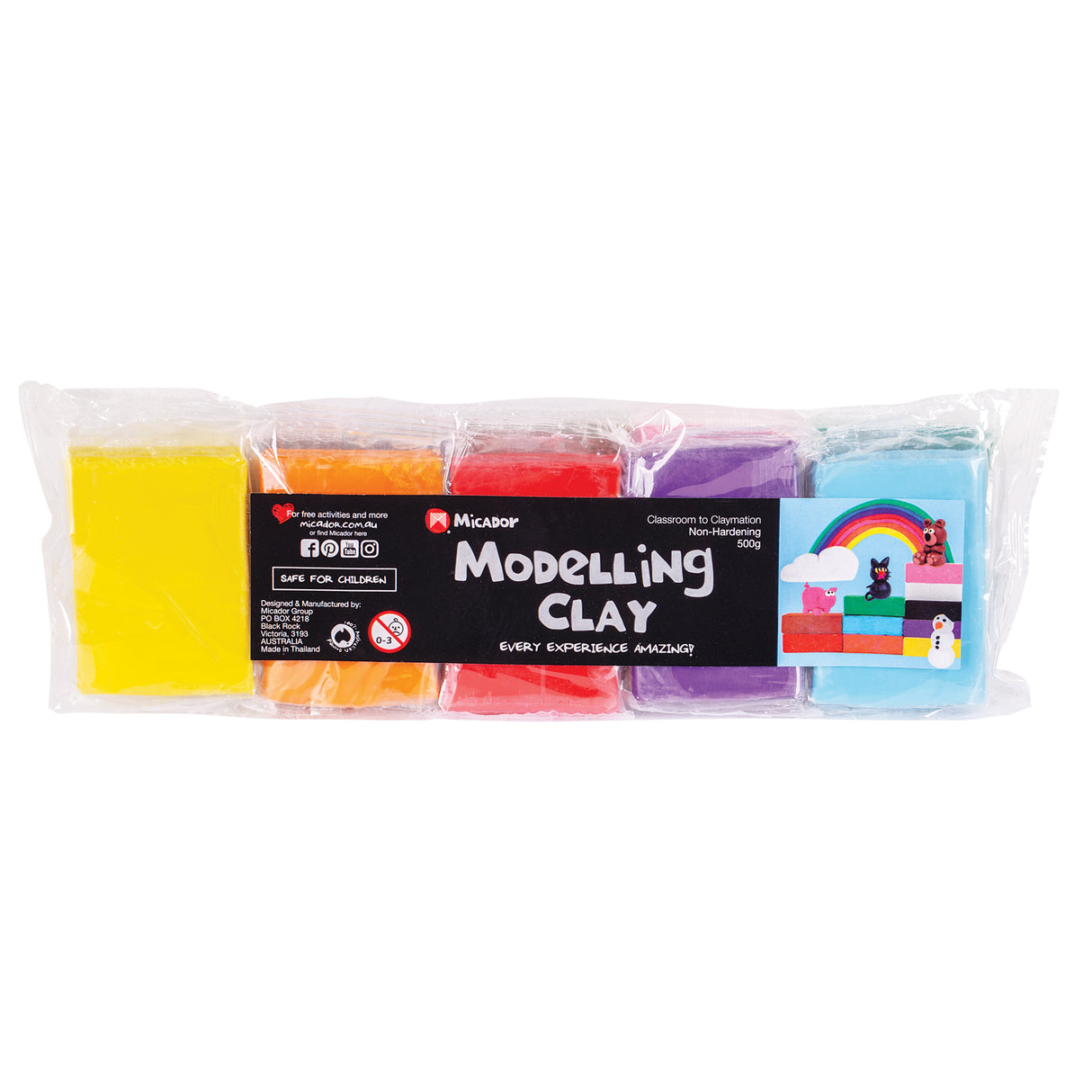 Micador SuperModelling Clay Pack of 10 - Zart