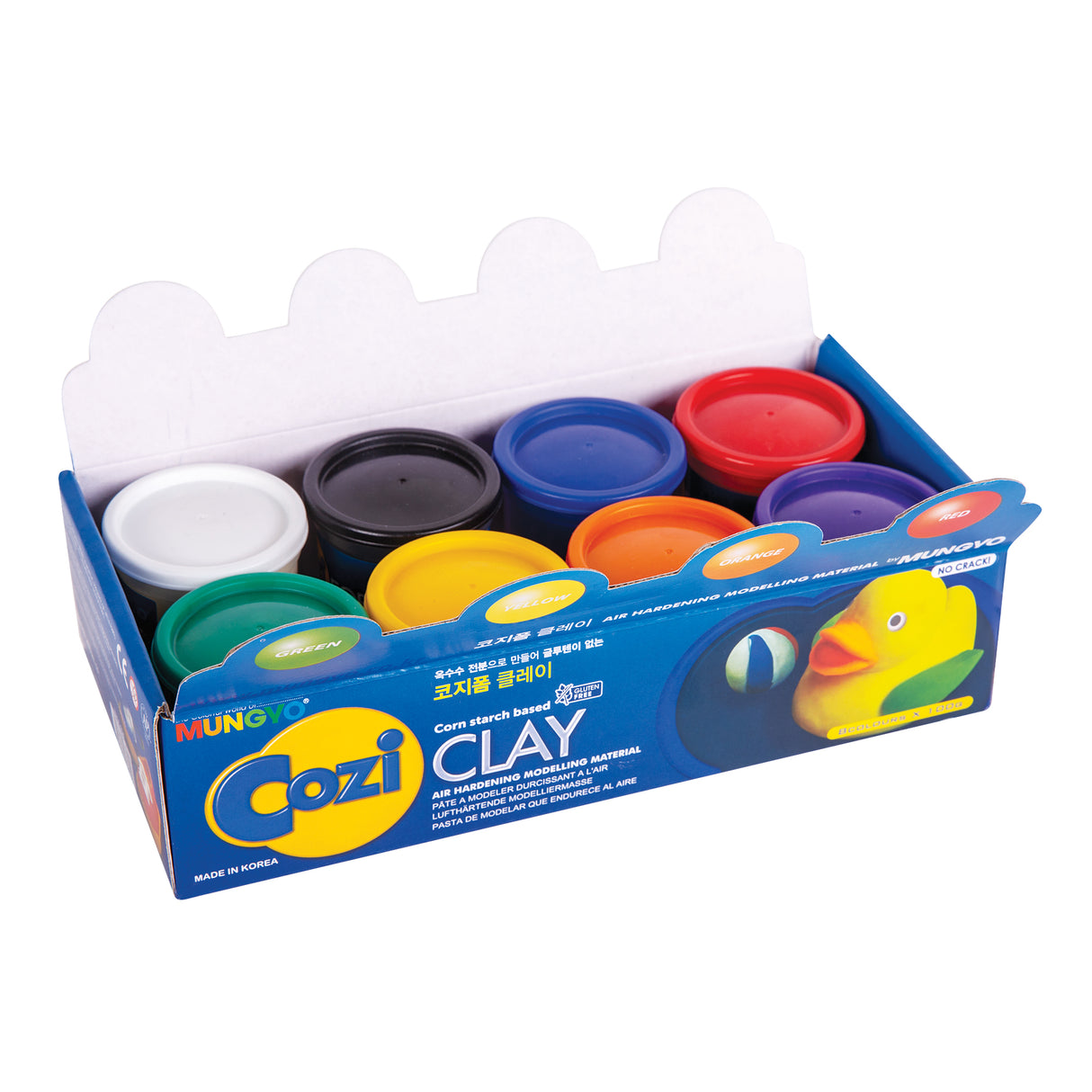 Cozi Form Air Dry Modelling Clay Pack of 8 Colours - Zart