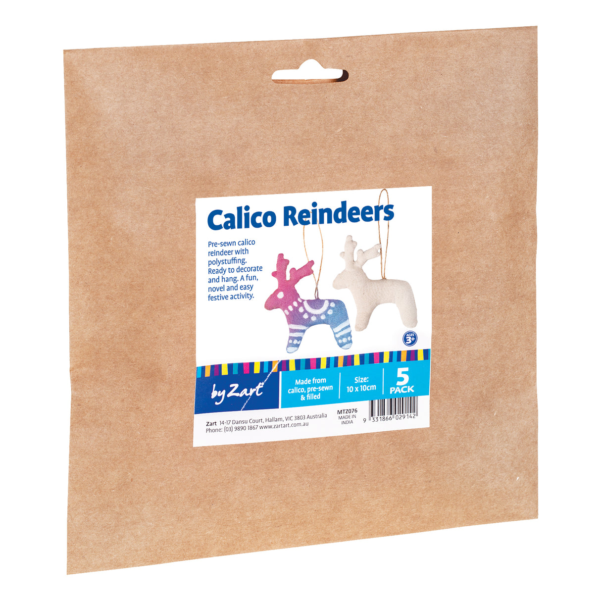 Calico Reindeers Pack of 5 - Zart