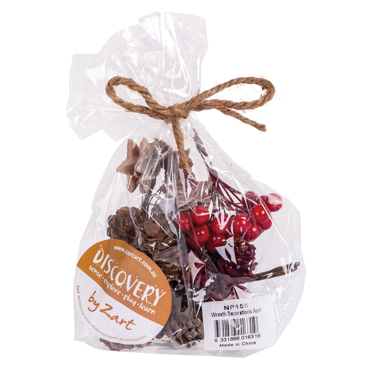 Wreath Decorations Assorted 44 Pieces - Zart