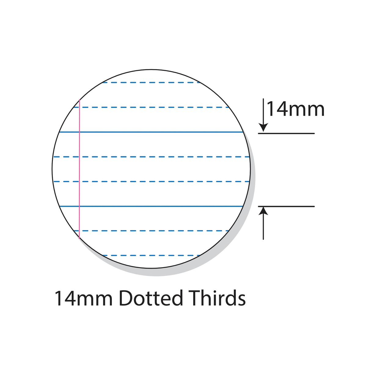 Protext Dotted Thirds Writing Book A4 14mm 48 pages - Zart